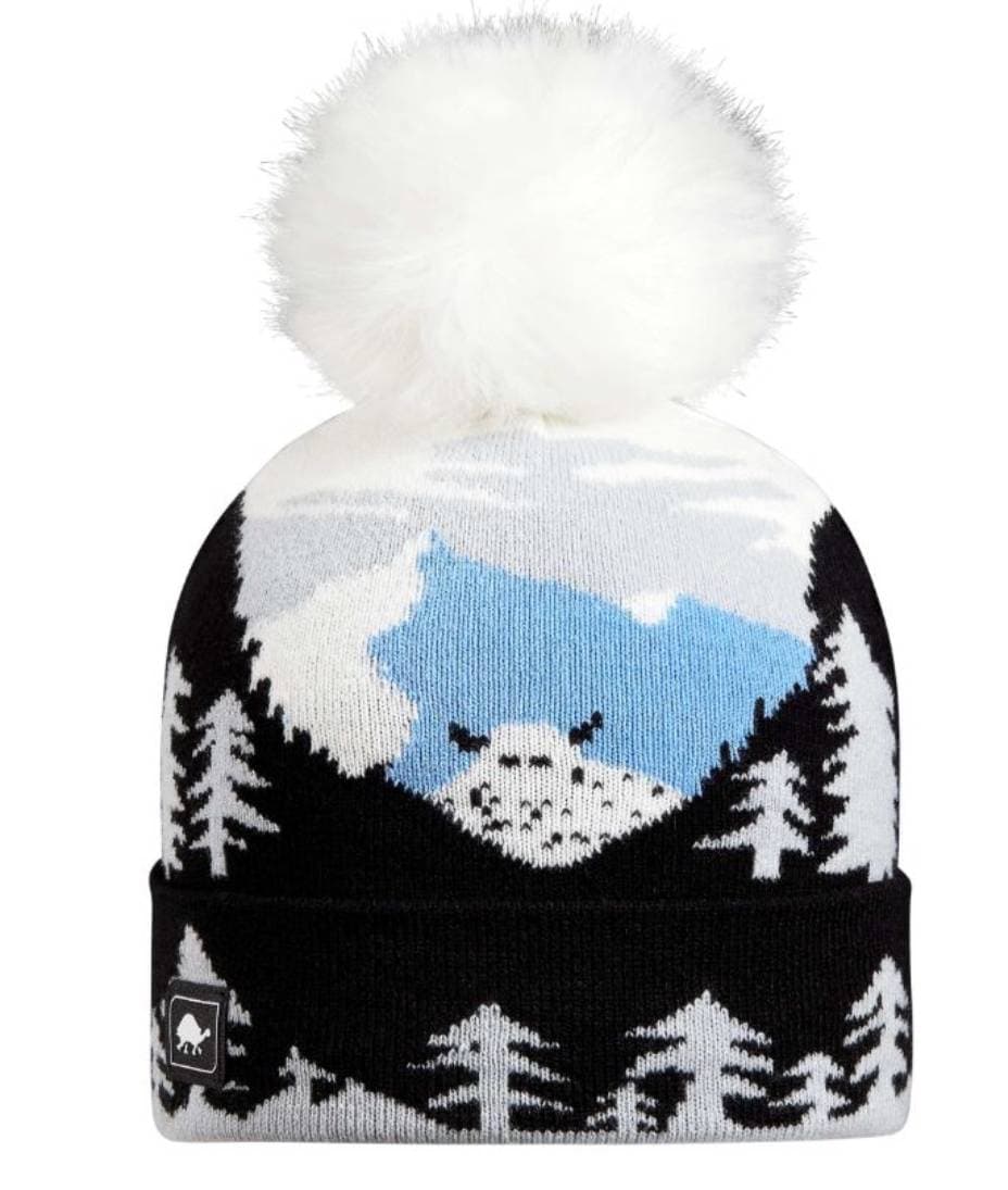 Turtle Fur Peeking Yeti Junior Hat - Skiis & Biikes