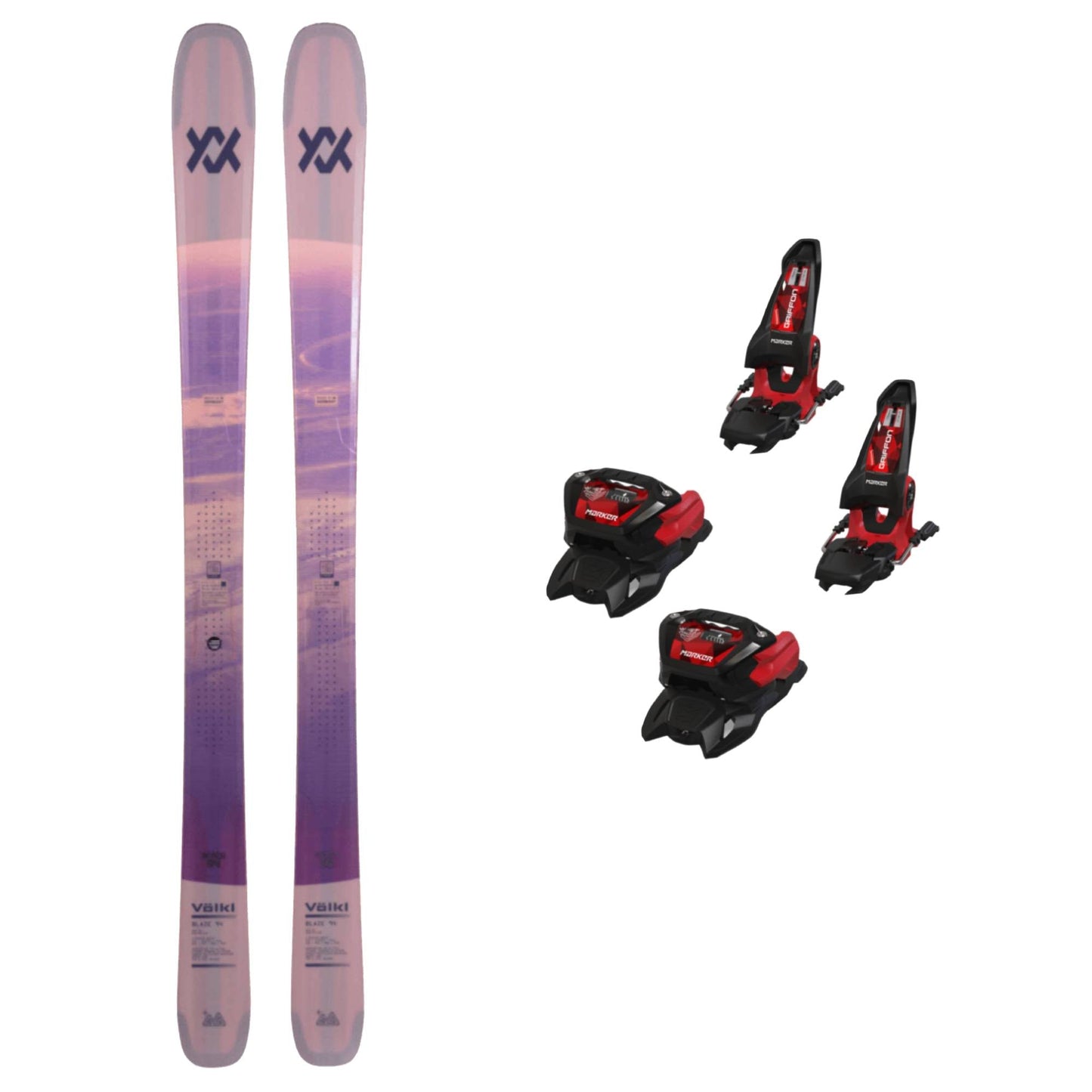 Volkl Blaze 94 Ski + Griffon 13 Bindings 2026 Bundle - Skiis & Biikes