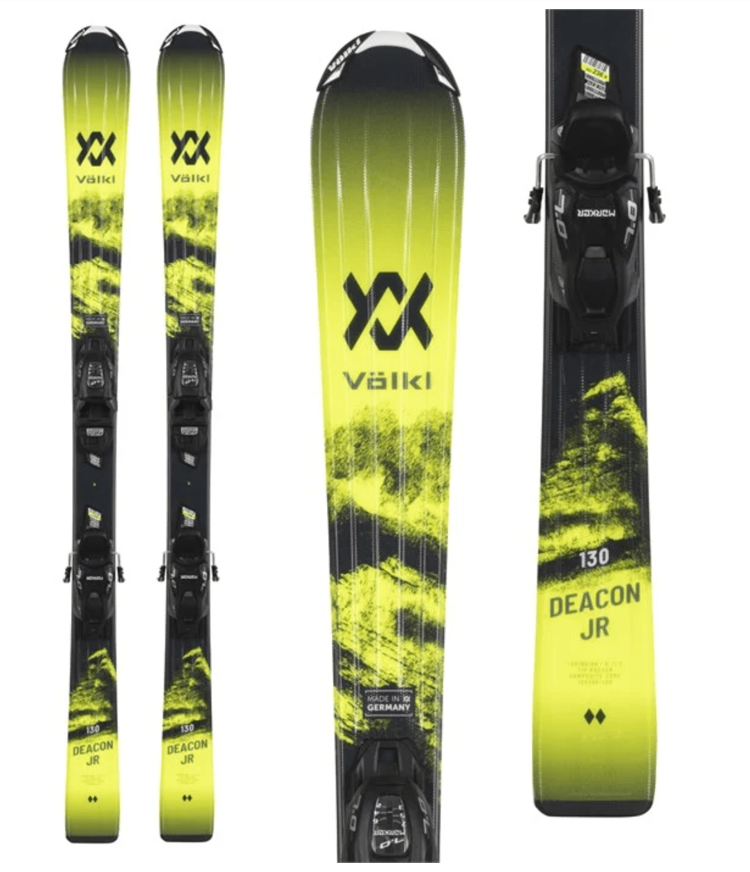 Volkl Deacon Junior Ski 80 - 120 + VMotion 4.5 Binding 2023 - Skiis & Biikes