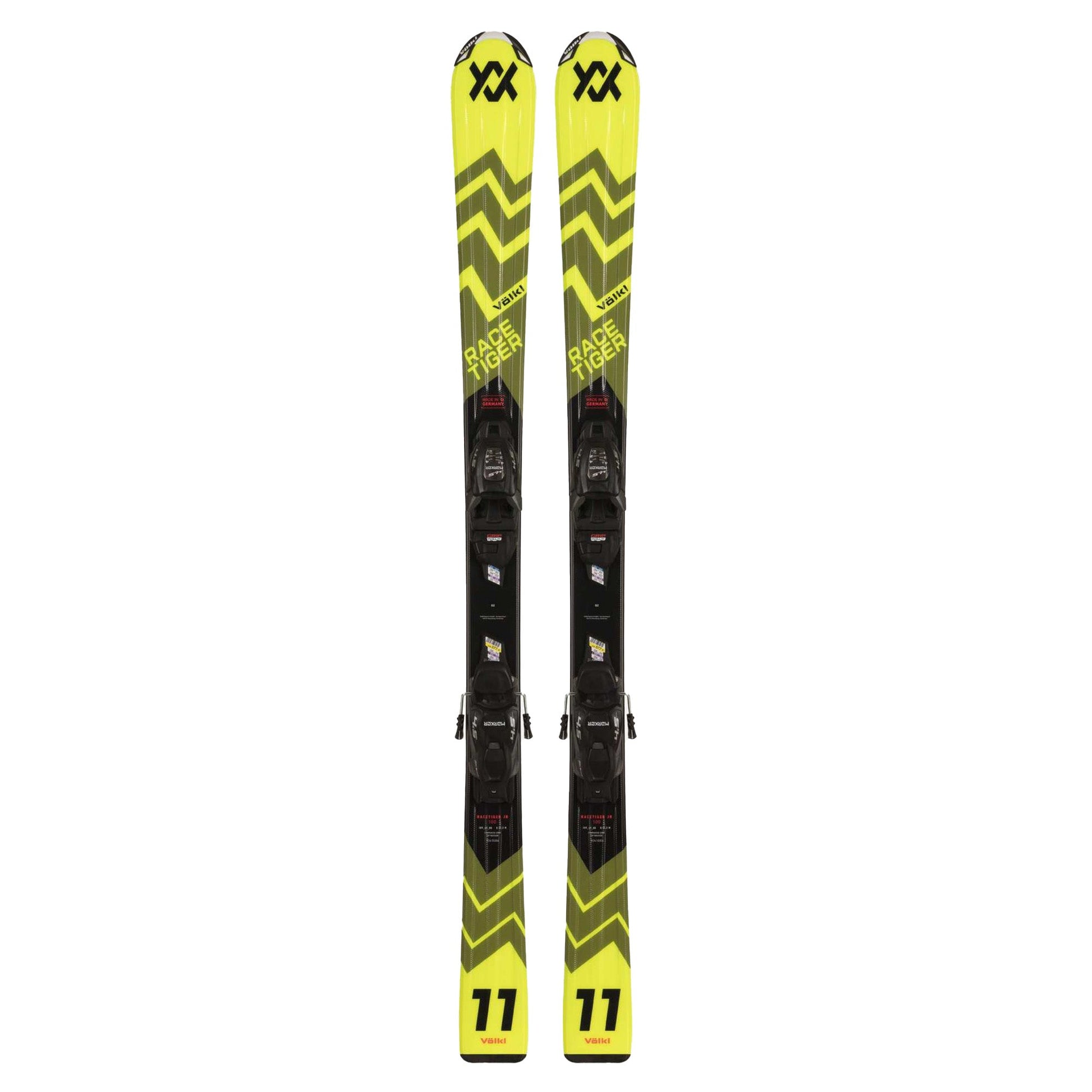 Volkl Racetiger Junior Ski 80 - 120 + vMotion 4.5 Binding 2025 - Skiis & Biikes