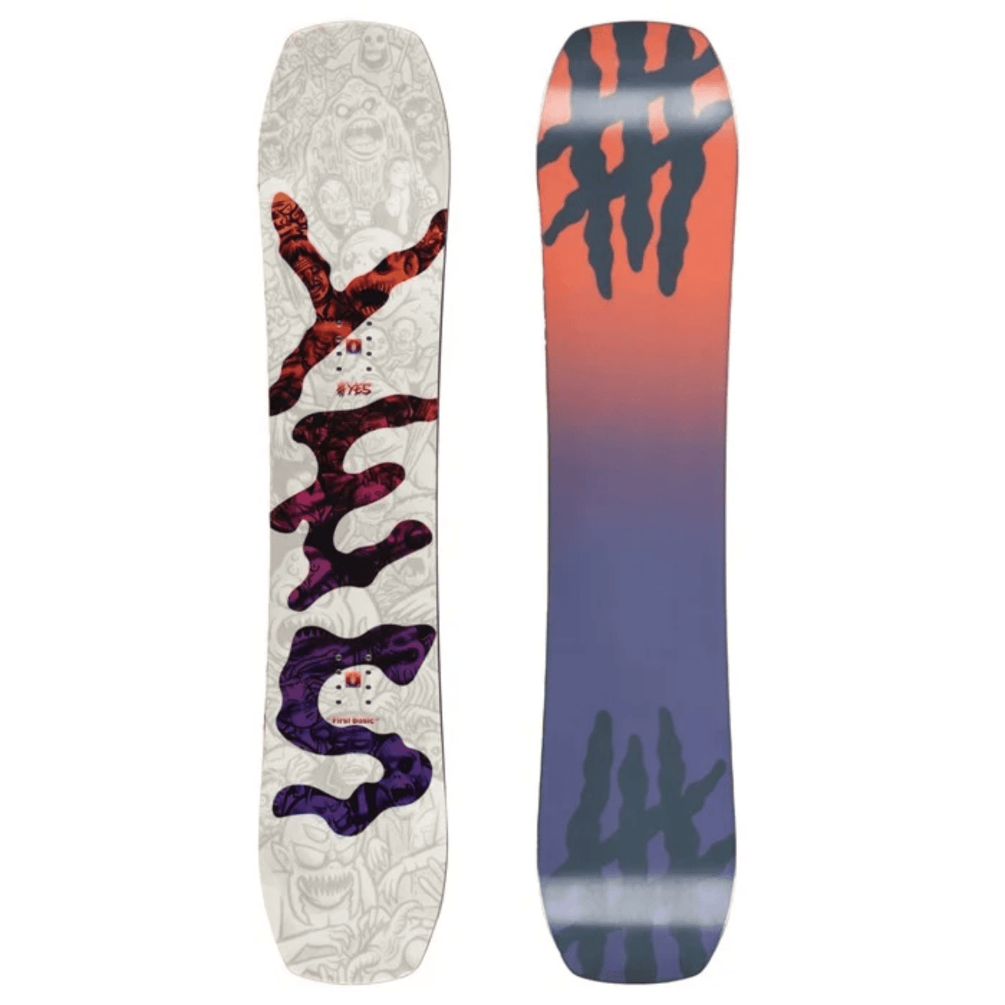 YES First Basic Kids Snowboard 2025 - Skiis & Biikes