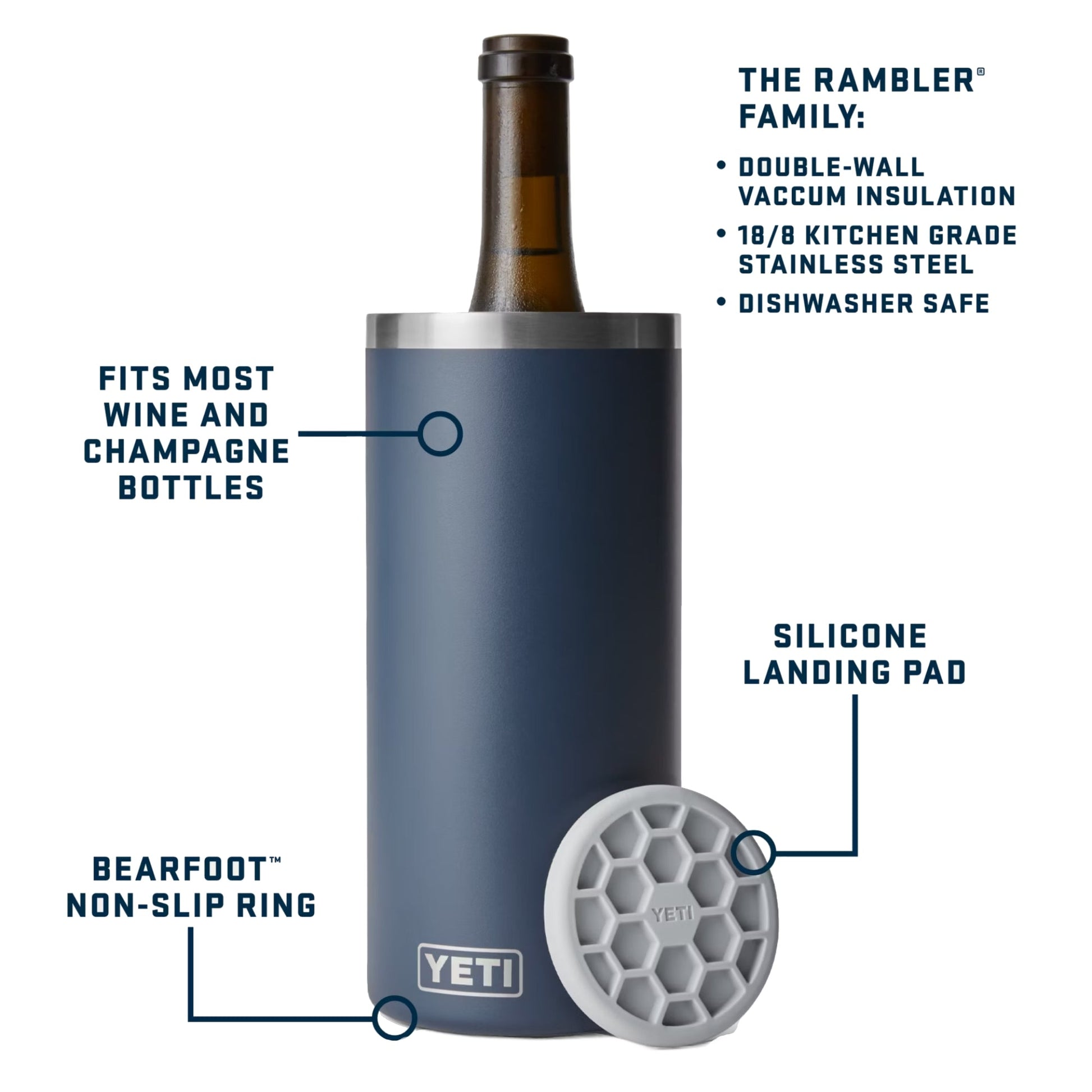 YETI Rambler Wine Chiller - Skiis & Biikes