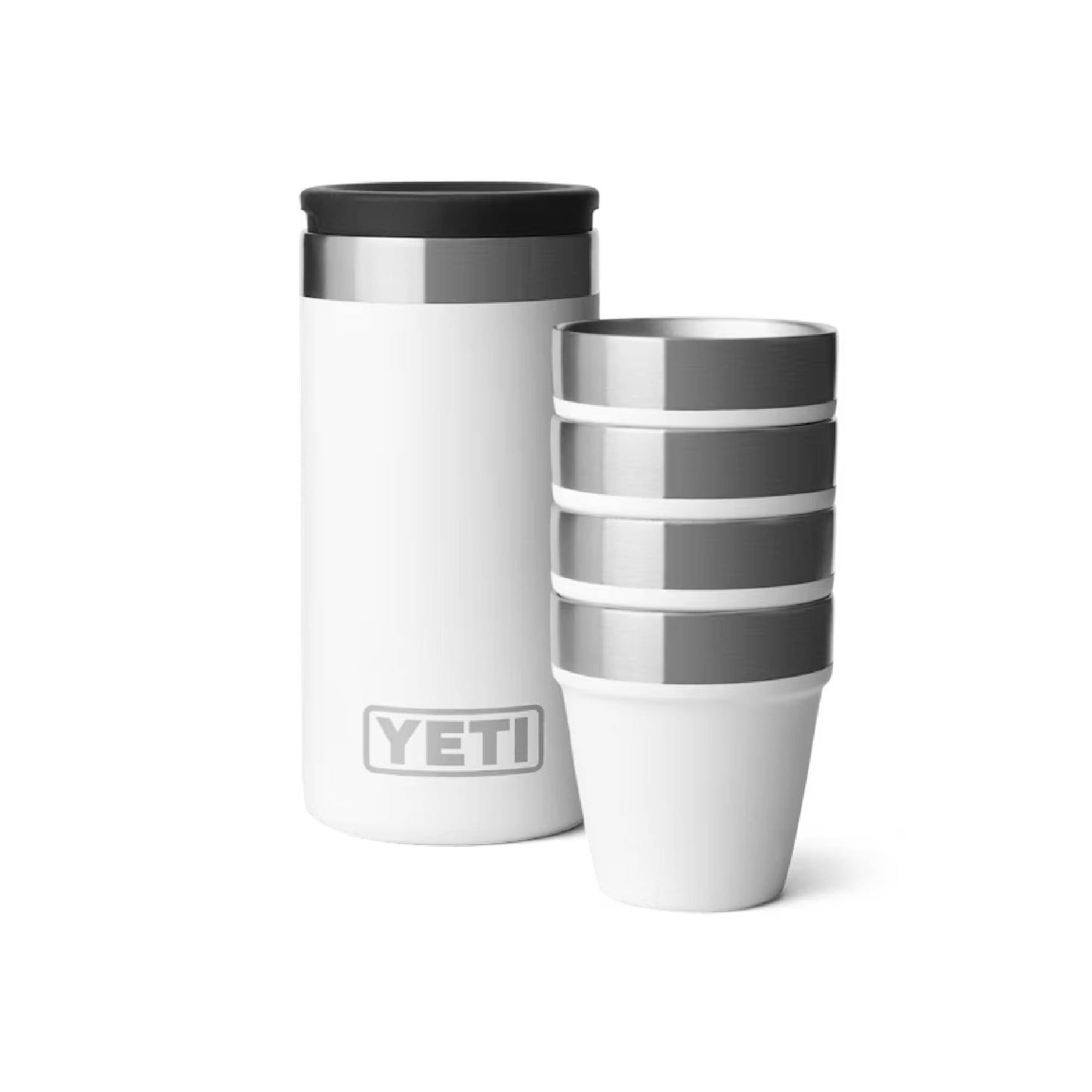 YETI Shot Glasses With Carrying Case - Skiis & Biikes