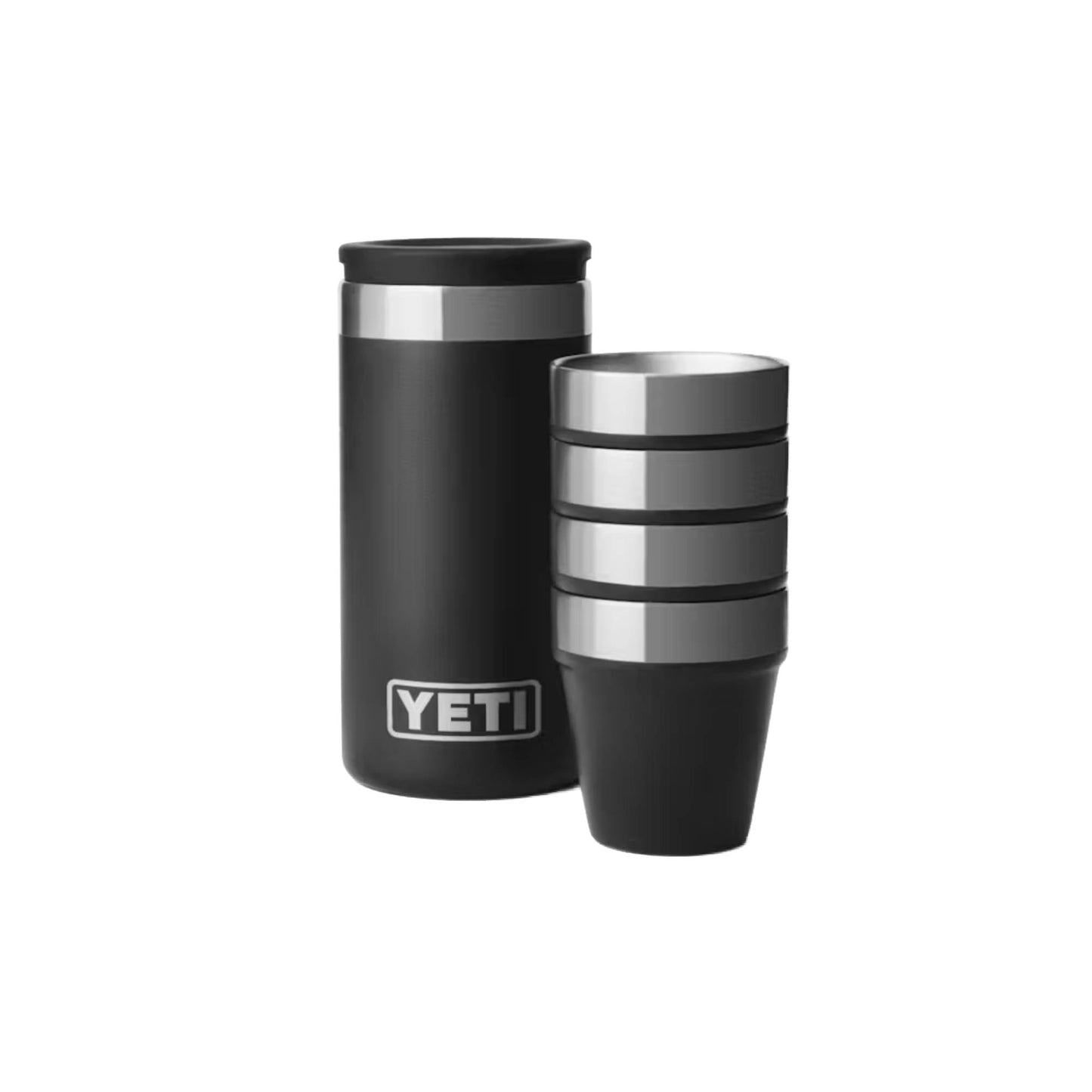 YETI Shot Glasses With Carrying Case - Skiis & Biikes