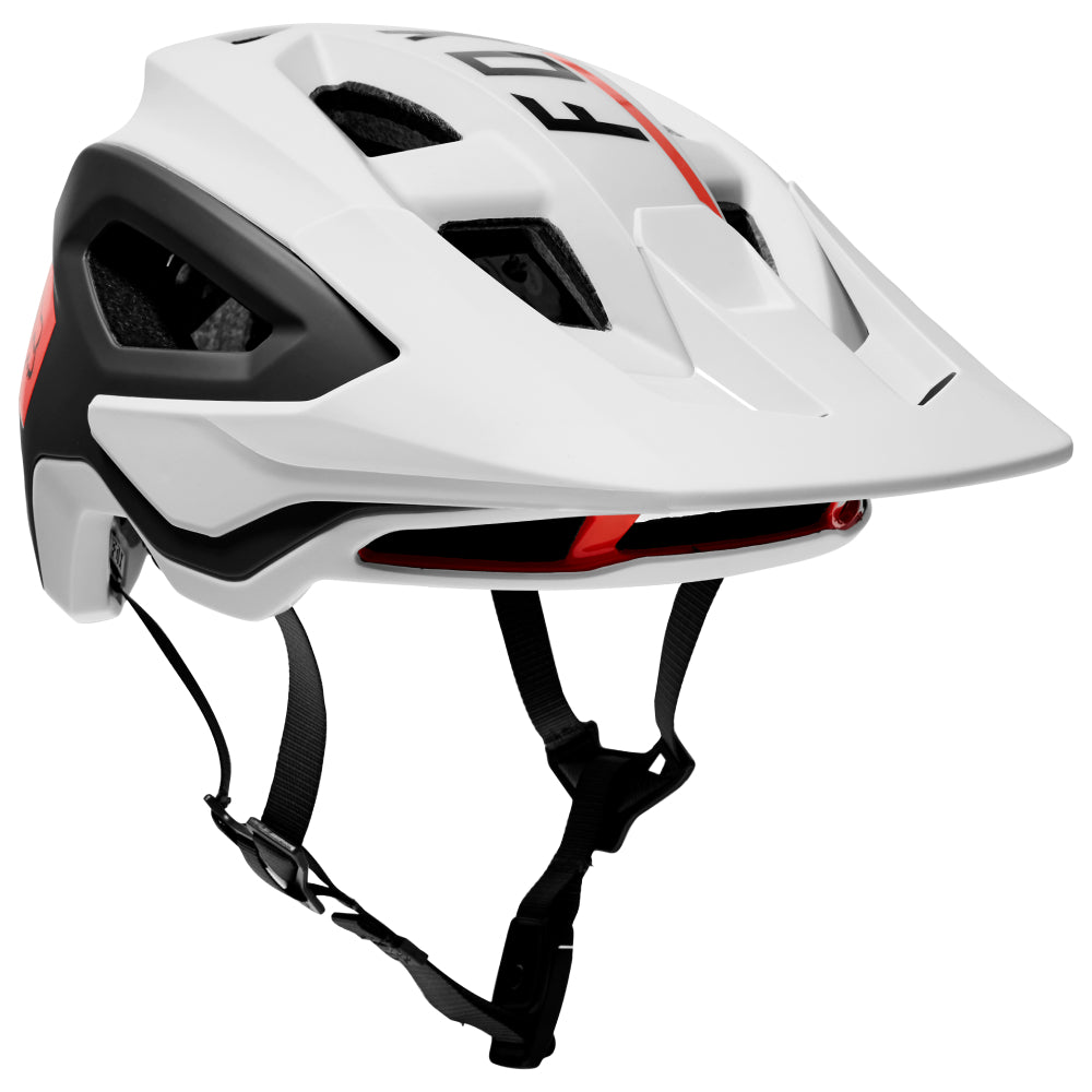 Fox Speedframe Pro MIPS Bike Helmet Blocked White Black