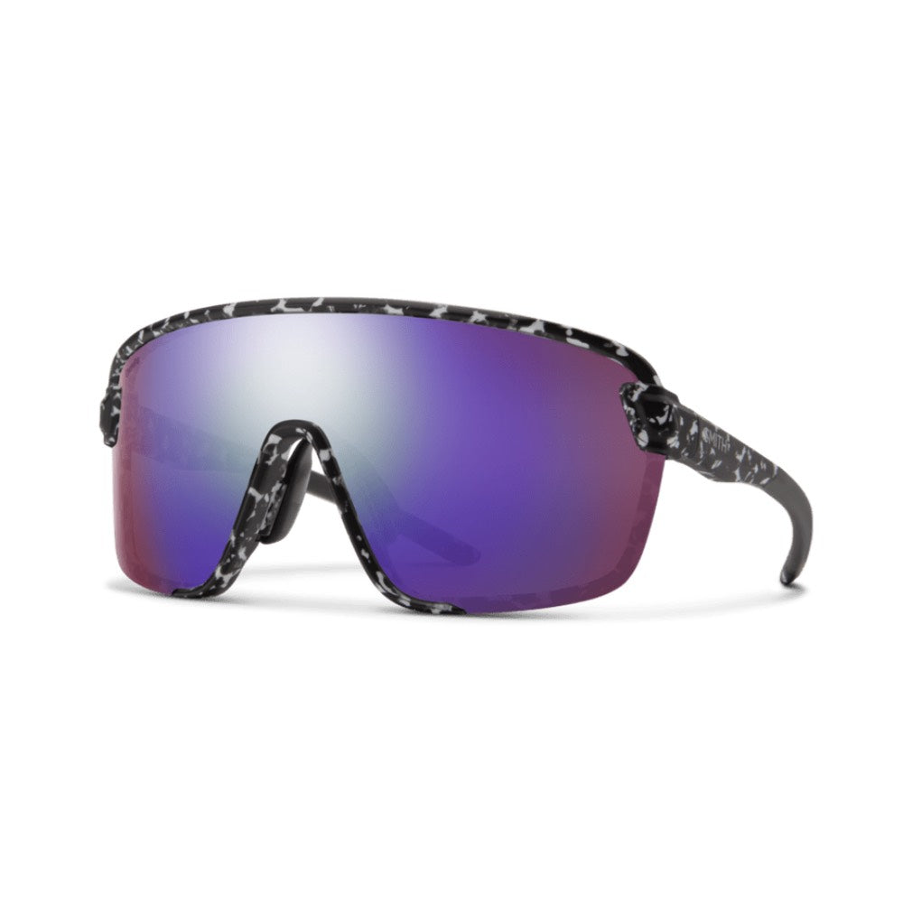 Smith Bobcat Sunglasses Matte Black Marble | ChromaPop Violet Mirror