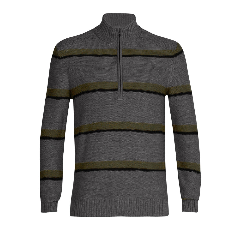 Icebreaker Waypoint Half Zip 100% merino Wool Sweater Mens L Long