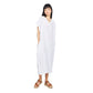 Pistache Womens Maxi Linen Dress with Hood 2022