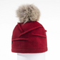 Canadian Hat Clareta Womens Fur Pom Beanie
