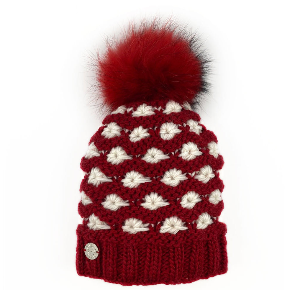 Pleau Womens Hat with Removable Pom