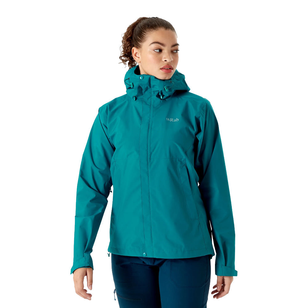 Rab Downpour Eco Womens Jacket 2023 Ultramarine